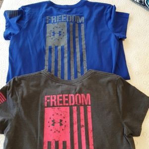 2 UA shirts